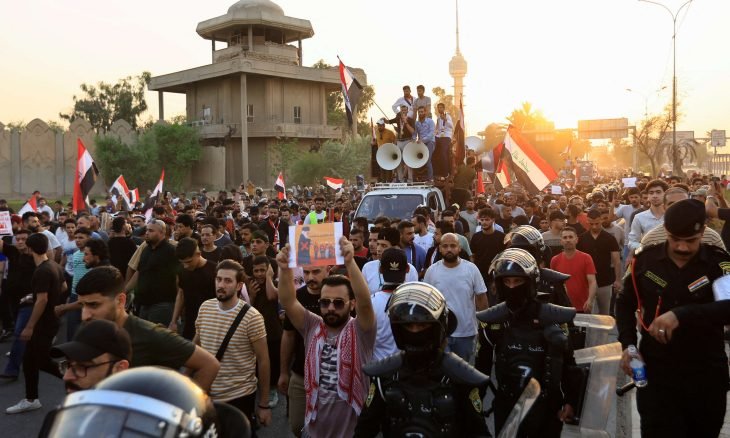 إحياء لذكرى احتجاجات تشرين 2019… مئات المتظاهرين في بغداد